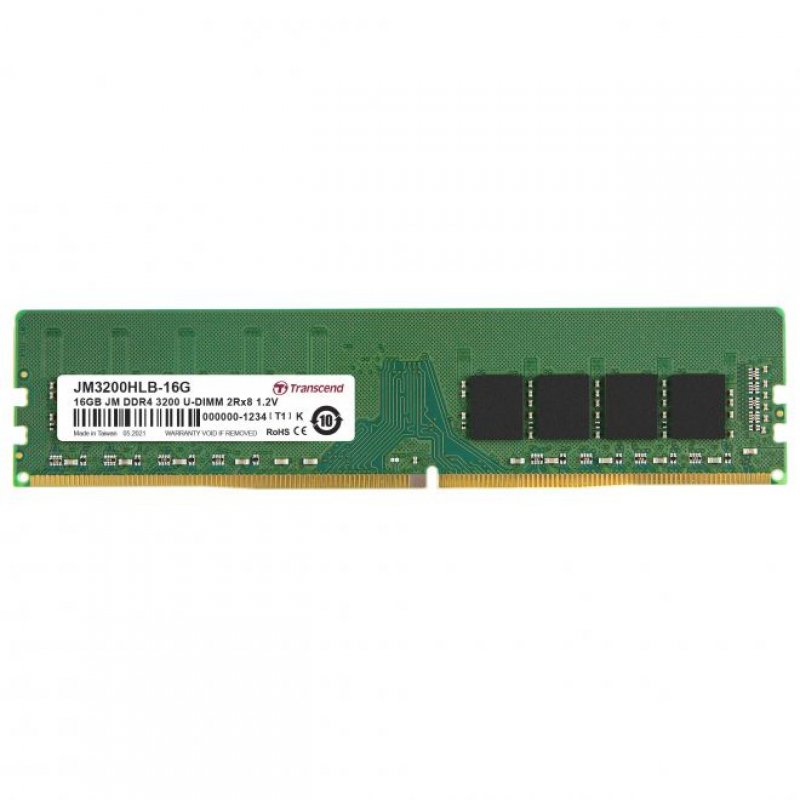 Transcend JM3200HLB-16G module de mémoire 16 Go 2 x 8 Go DDR4 3200 MHz