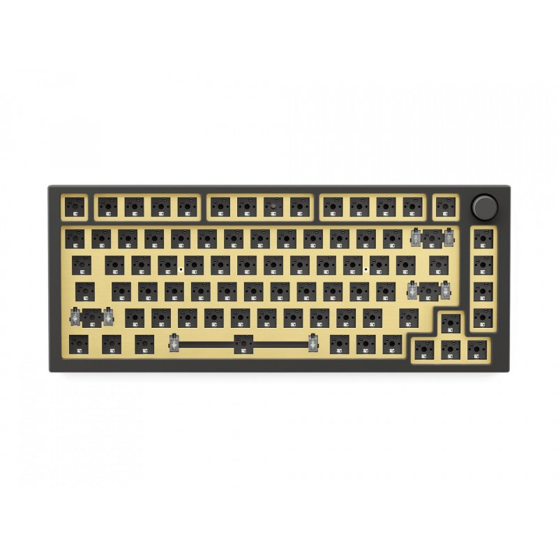 Glorious PC Gaming Race compatible GMMK Pro 75% Switch Plate - Messing, ISO