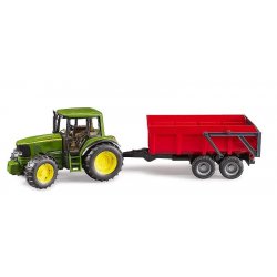 Bruder - John Deere 6920 with tipping trailer , red (BR2057)