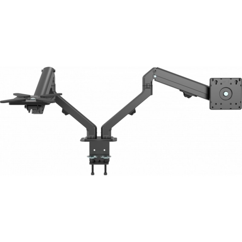 VISION compatible Monitor Desk Arm Dual Matt Black