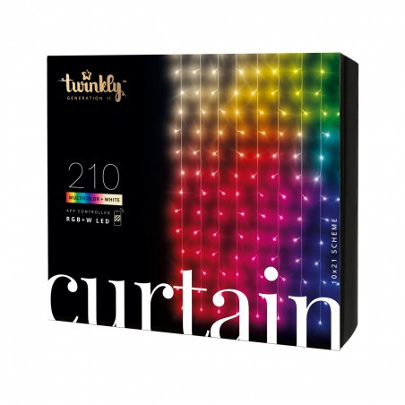 Twinkly Curtain Black Wi-Fi/Bluetooth