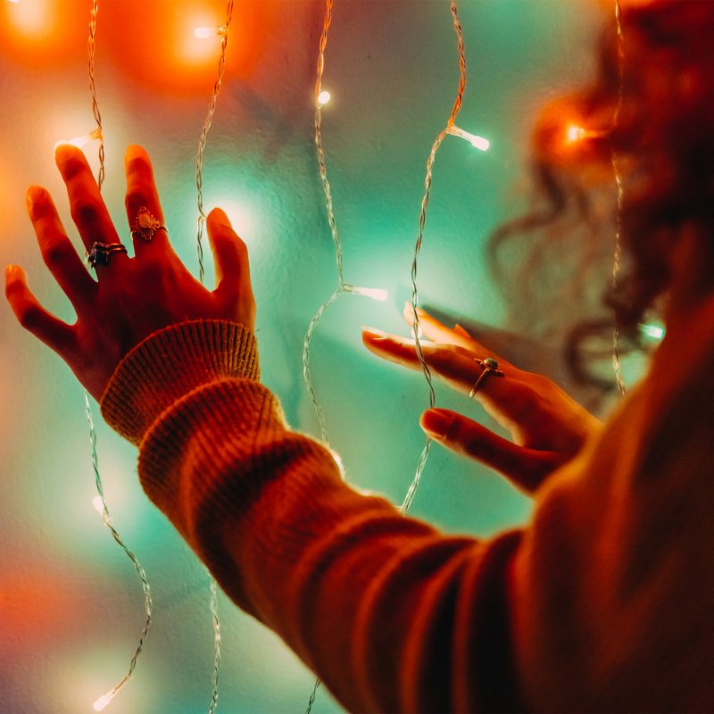 Twinkly Curtain Noir Wi-Fi/Bluetooth