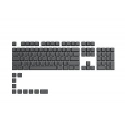 Glorious PC Gaming Race compatible GPBT Keycaps - 115 PBT Tastenkappen, ISO, DE-Layout, Black Ash