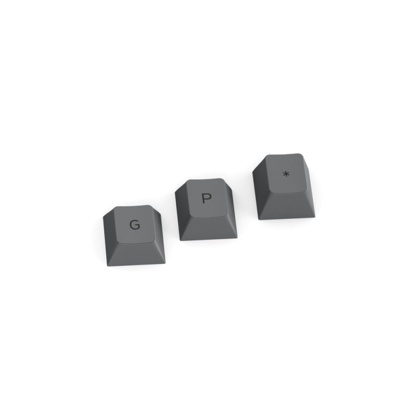 Glorious PC Gaming Race compatible GPBT Keycaps - 115 PBT Tastenkappen, ISO, DE-Layout, Black Ash