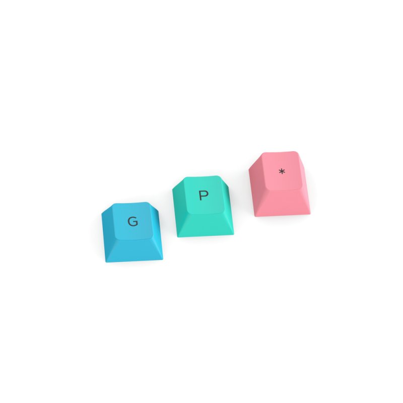 Glorious PC Gaming Race compatible GPBT Keycaps - 115 PBT Tastenkappen, ISO, DE-Layout, Pastel