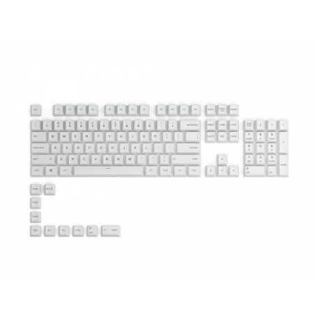 Glorious PC Gaming Race compatible GPBT Keycaps - 115 PBT Tastenkappen, ISO, ES-Layout, Arctic White