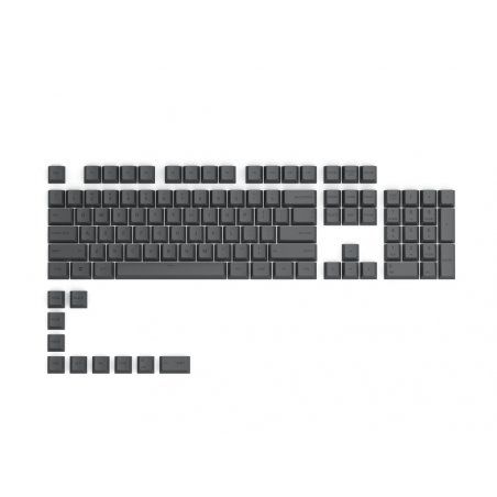 Glorious PC Gaming Race compatible GPBT Keycaps - 115 PBT Tastenkappen, ISO, ES-Layout, Black Ash