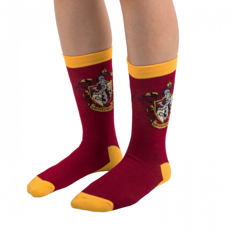 Cinereplicas Set of 3 Gryffindor Socks Unisexe Rouge, Jaune 3 paire(s)