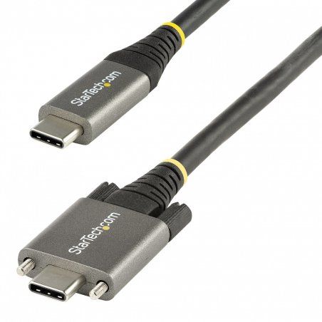 StarTech.com Câble USB C 10Gbps à Verrouillage par Vis Latérale de 1m - Câble USB-C Certifié par l'USB-IF - Câble 