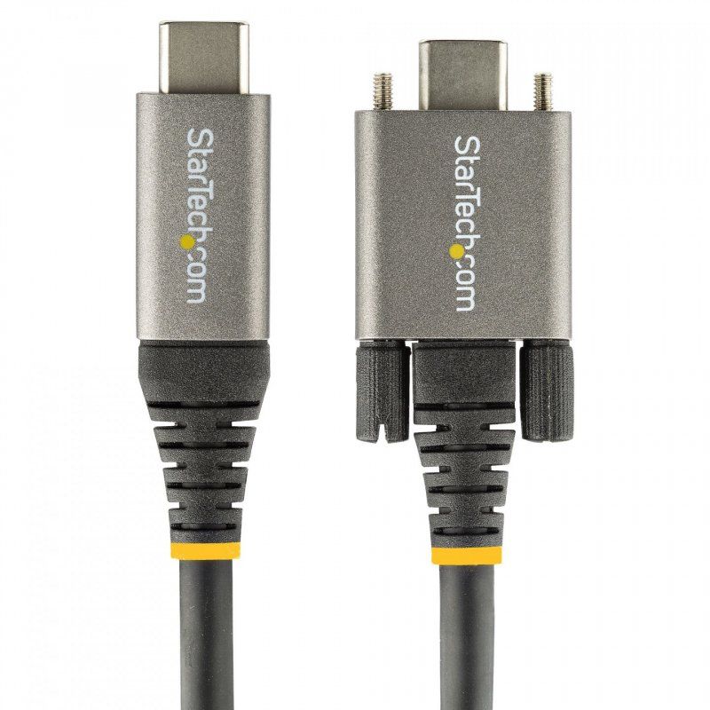 StarTech.com Câble USB C 10Gbps à Verrouillage par Vis Latérale de 1m - Câble USB-C Certifié par l'USB-IF - Câble 