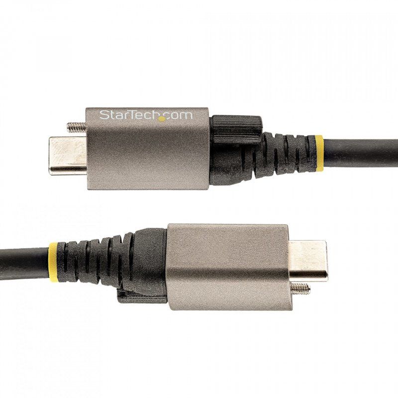 StarTech.com 20" (50cm) Top Screw Locking USB C Cable 10Gbps - USB 3.1/3.2 Gen 2 Type-C Cable - 100W (5A) Power Delivery