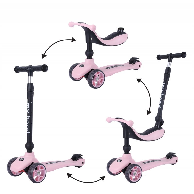 EURO PLAY 505144 scooter Enfants Trottinette à trois roues Rose