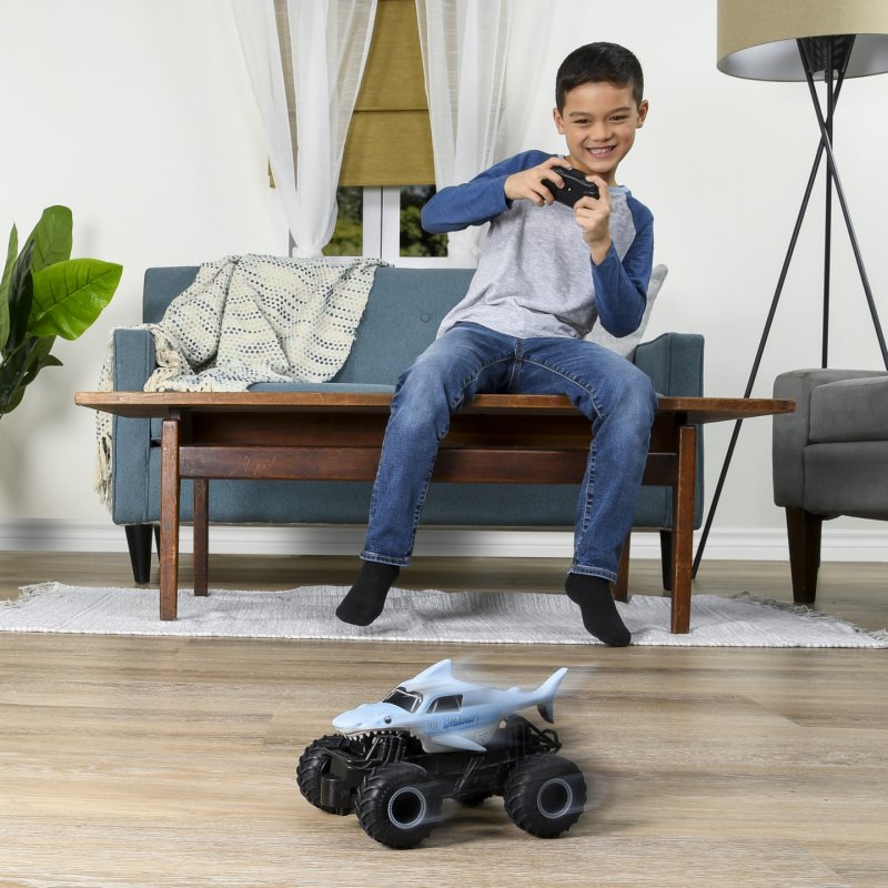 Monster Jam , Megalodon radiocommandé authentique, échelle 1:24, 2,4 GHz, à partir de 4 ans