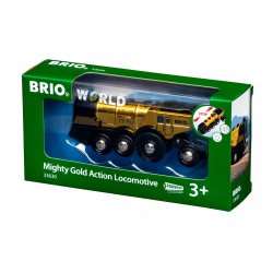 BRIO compatible - Gold action locomotive (33630)
