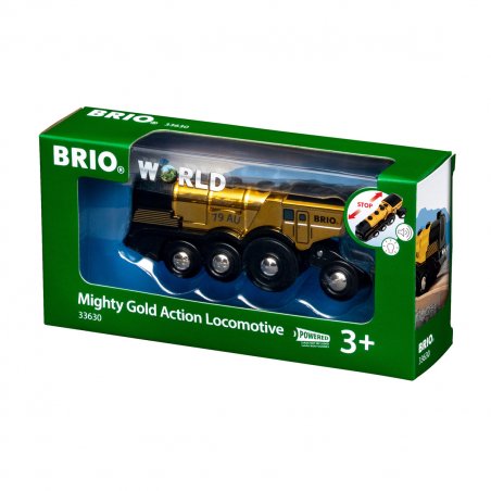 BRIO compatible - Gold action locomotive (33630)