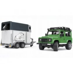 Bruder - LandRover Defender w. Horsetrailer (2592)
