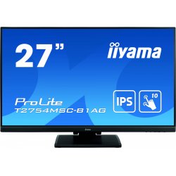 iiyama ProLite T2754MSC-B1AG computer monitor 68.6 cm (27") 1920 x 1080 pixels Full HD LED Touchscreen Multi-user Black