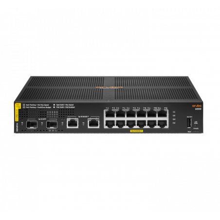 Aruba 6000 12G Class4 PoE 2G/2SFP 139W Managed L3 Gigabit Ethernet (10/100/1000) Power over Ethernet (PoE) 1U