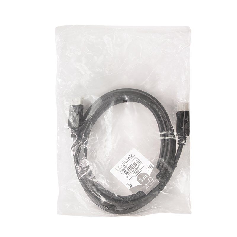 Cable Logilink DP 3m black