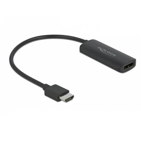 DeLOCK 63206 câble vidéo et adaptateur 0,24 m HDMI Type A (Standard) DisplayPort + Micro-USB Noir