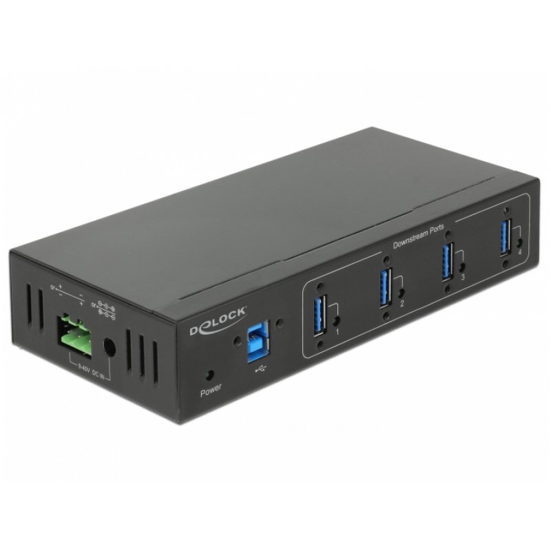 DeLOCK 63309 hub & concentrateur USB 3.2 Gen 1 (3.1 Gen 1) Type-B 5000 Mbit/s Noir