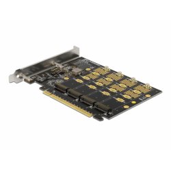Adap Delock compatible PCI Express x16 Card to 4x NVMe