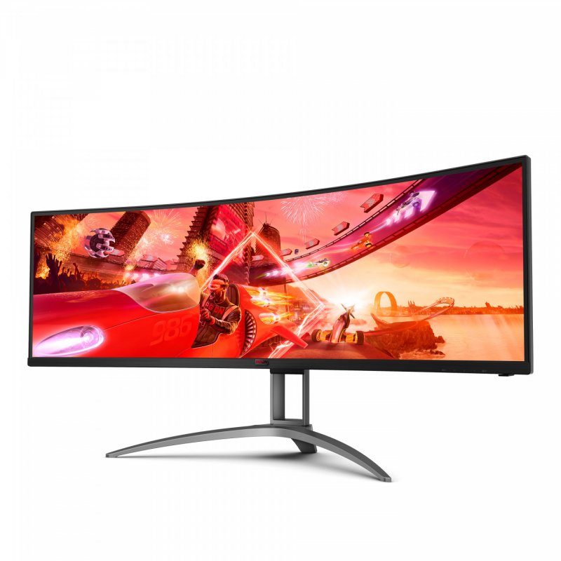 AOC B2 AG493UCX2 écran plat de PC 124 cm (48.8") 5120 x 1440 pixels Quad HD LED Noir