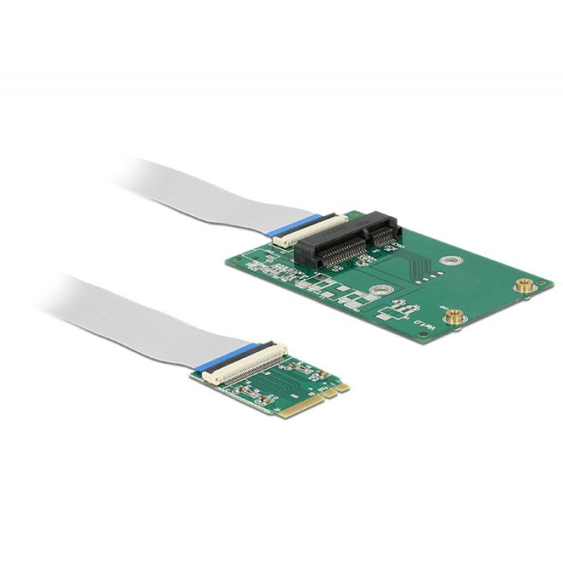 Delock compatible Converter M.2 Key A+E male  1 x Mini PCIe Slot - interne Bus-Erweiterung