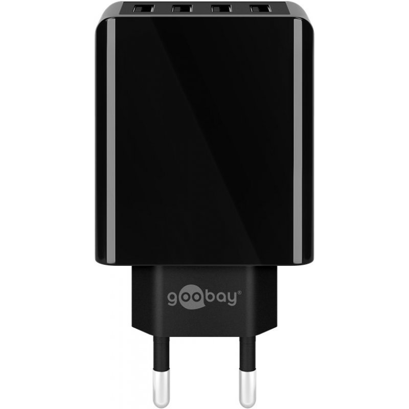 Ladegerät goobay 30W 4xUSB Black