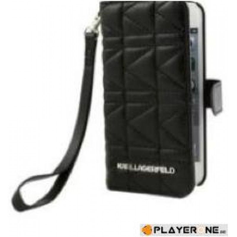 KARL LAGERFELD - Folio Case Logo Metal Black (Galaxy S5)