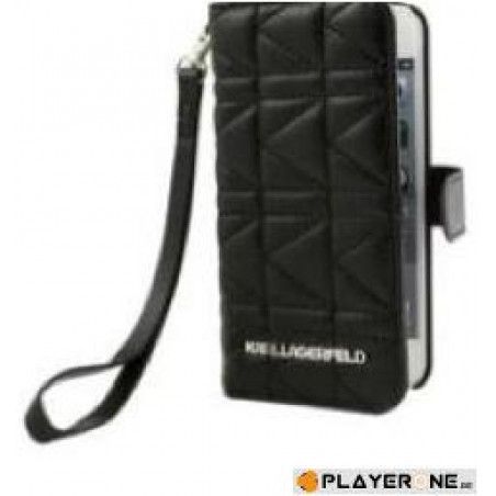 KARL LAGERFELD - Folio Case Logo Metal Black (Galaxy S5)