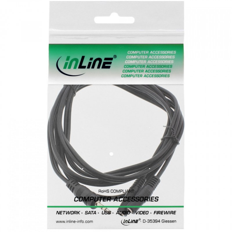 InLine 99300B câble audio 2 m 3,5mm 2 x 3.5mm Noir