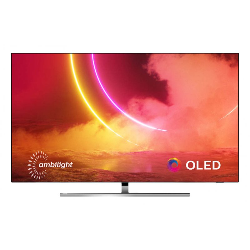 Philips 65OLED855/12 TV 165,1 cm (65") 4K Ultra HD Smart TV Wifi Noir, Argent