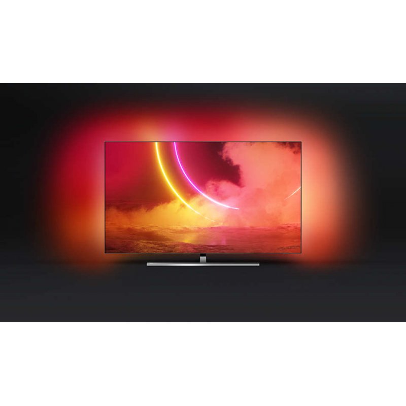 Philips 65OLED855/12 TV 165,1 cm (65") 4K Ultra HD Smart TV Wifi Noir, Argent