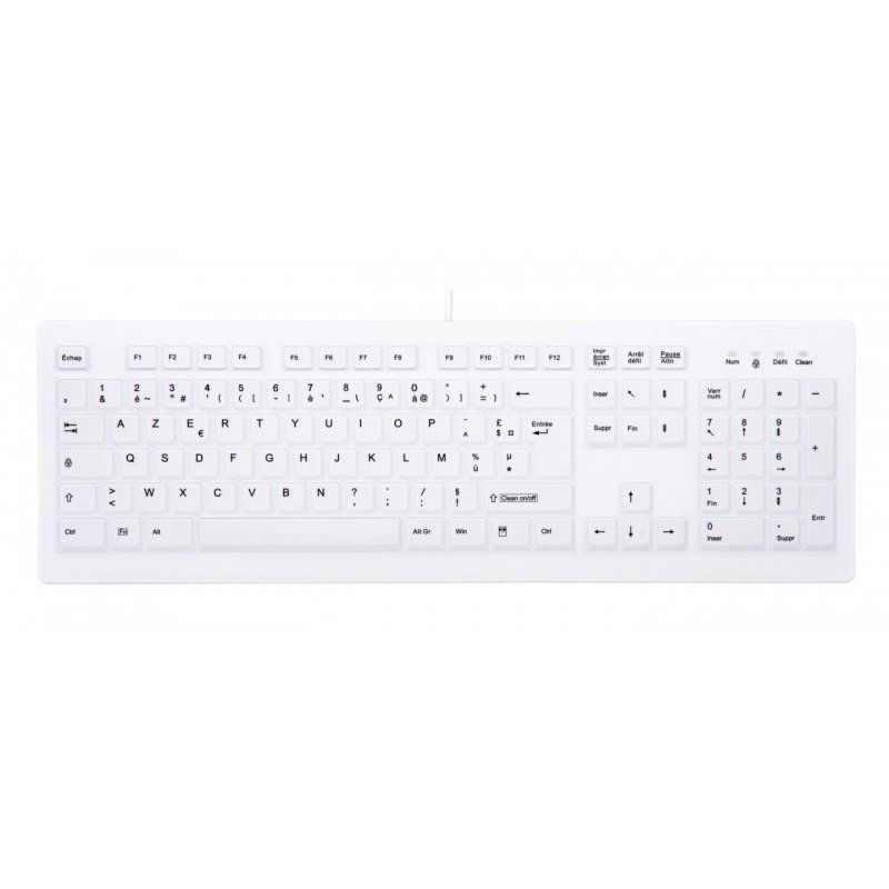 CHERRY AK-C8100F-UVS-W/FR keyboard USB AZERTY French White