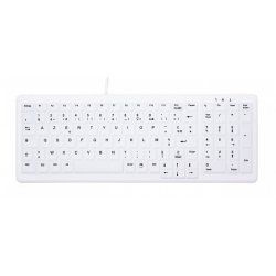 CHERRY AK-C7000 clavier USB AZERTY Français Blanc