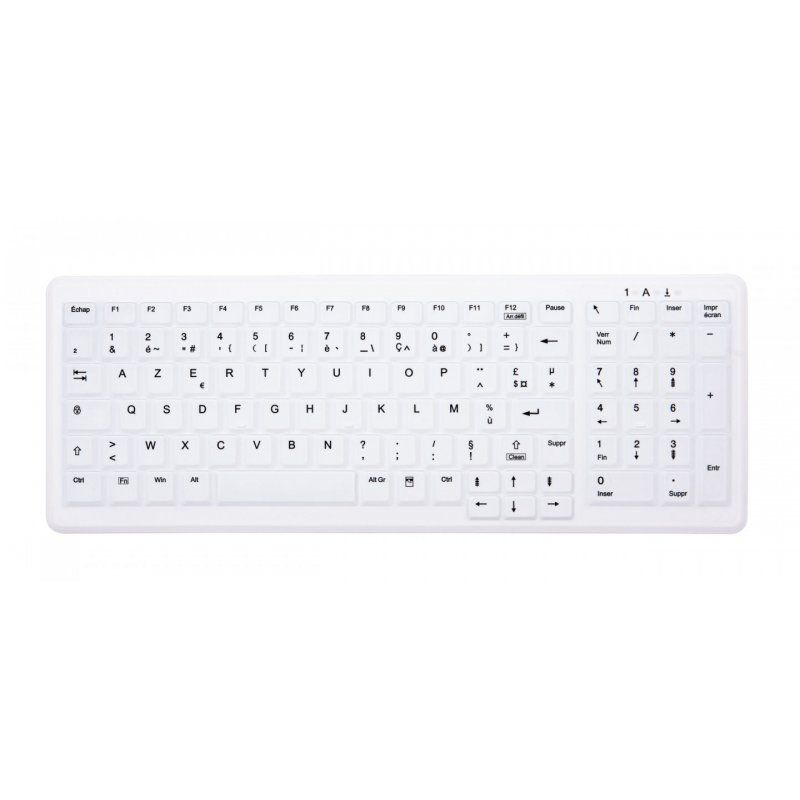 CHERRY AK-C7000 keyboard RF Wireless AZERTY French White