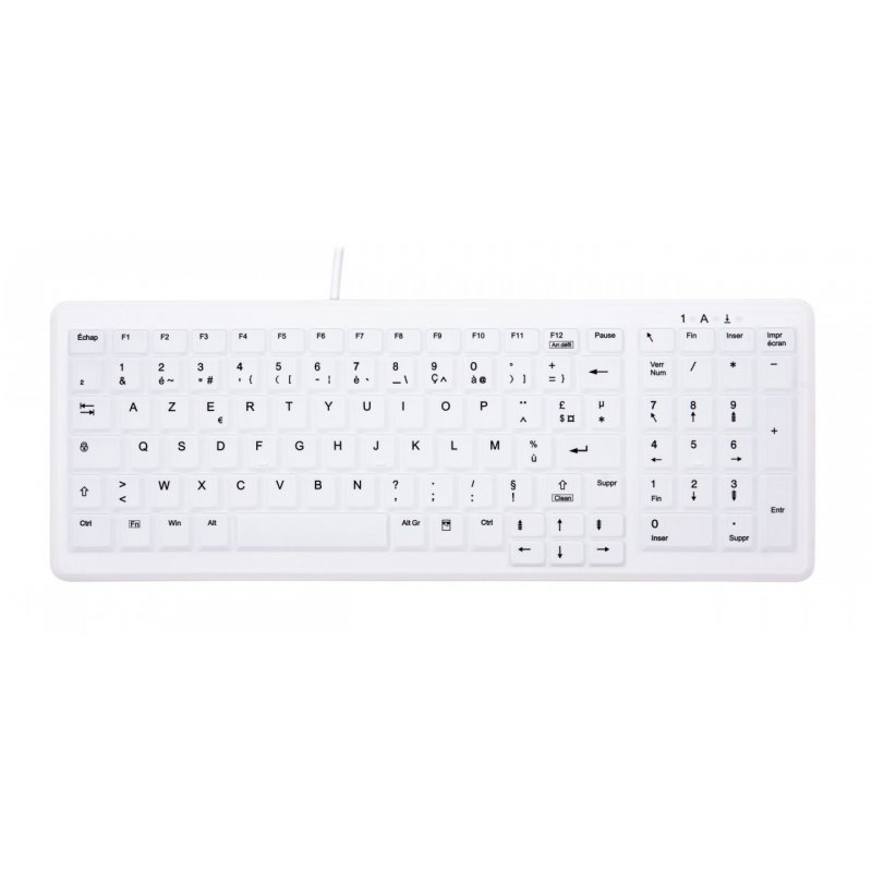 Wired Keyb compact washable USB white
