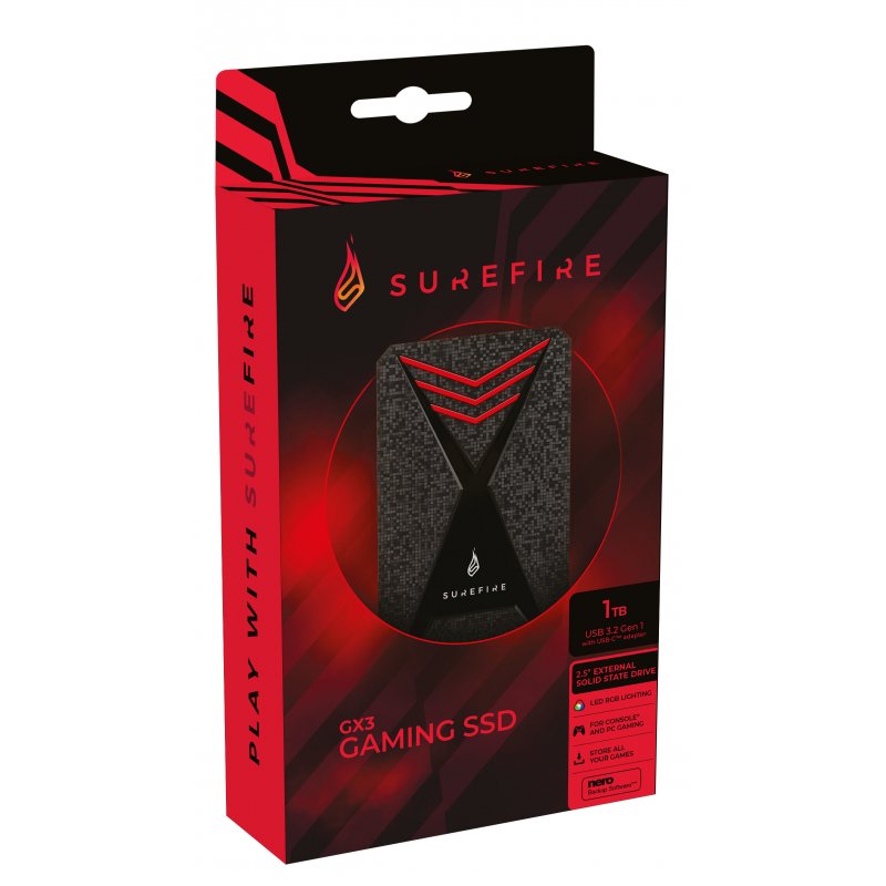SureFire Gaming 1 To Noir, Gris
