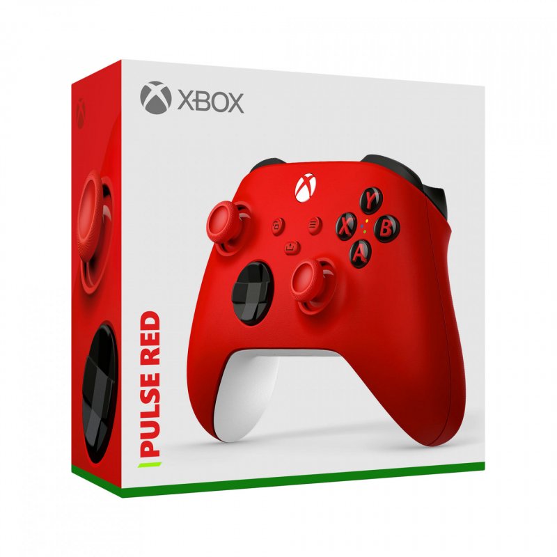 Microsoft Pulse Red Bluetooth/USB Gamepad Analogue / Digital Xbox, Xbox One, Xbox Series S, Xbox Series X