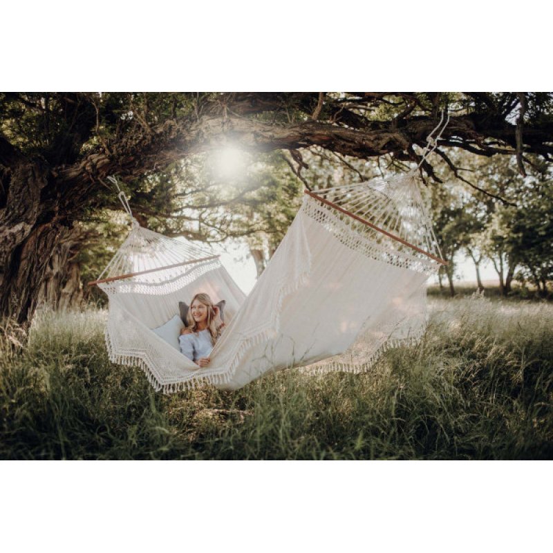 AMAZONAS AZ-1062100 hamac Hamac suspendu 3 personne(s) Coton Blanc