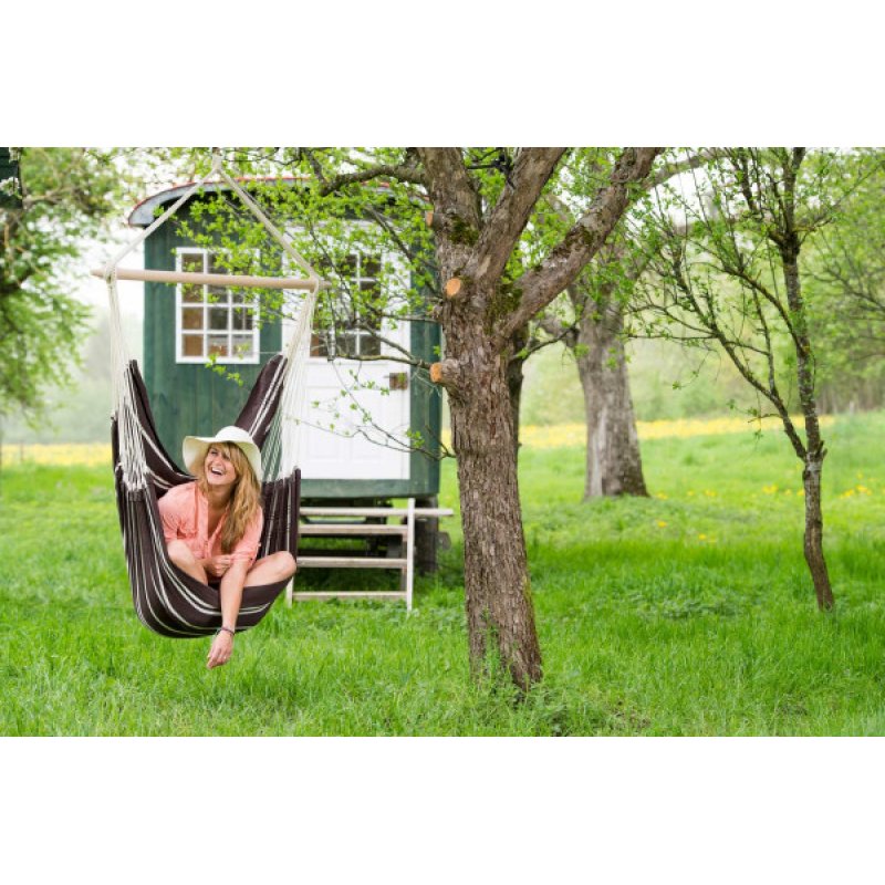 AMAZONAS AZ-2030270 fauteuil suspendu Noir, Blanc Fauteuil suspendu type hamac