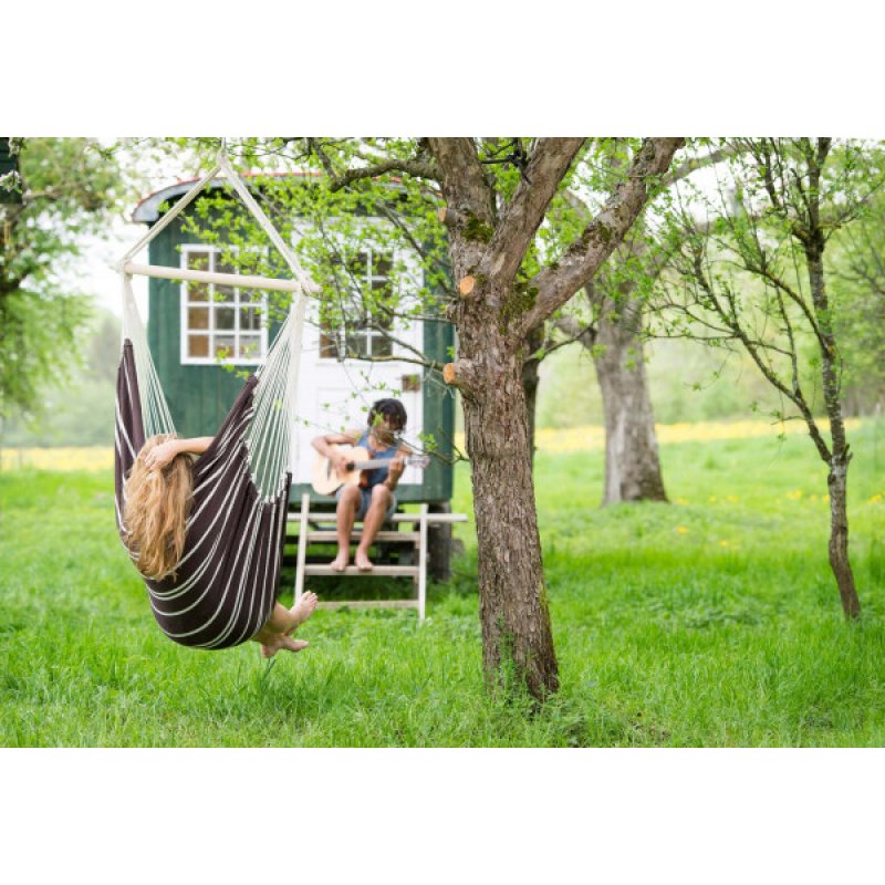 AMAZONAS AZ-2030270 fauteuil suspendu Noir, Blanc Fauteuil suspendu type hamac