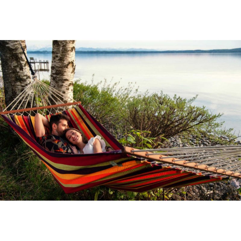 AMAZONAS AZ-1065700 hammock Hanging hammock 2 person(s) Cotton, Polyester Multicolour