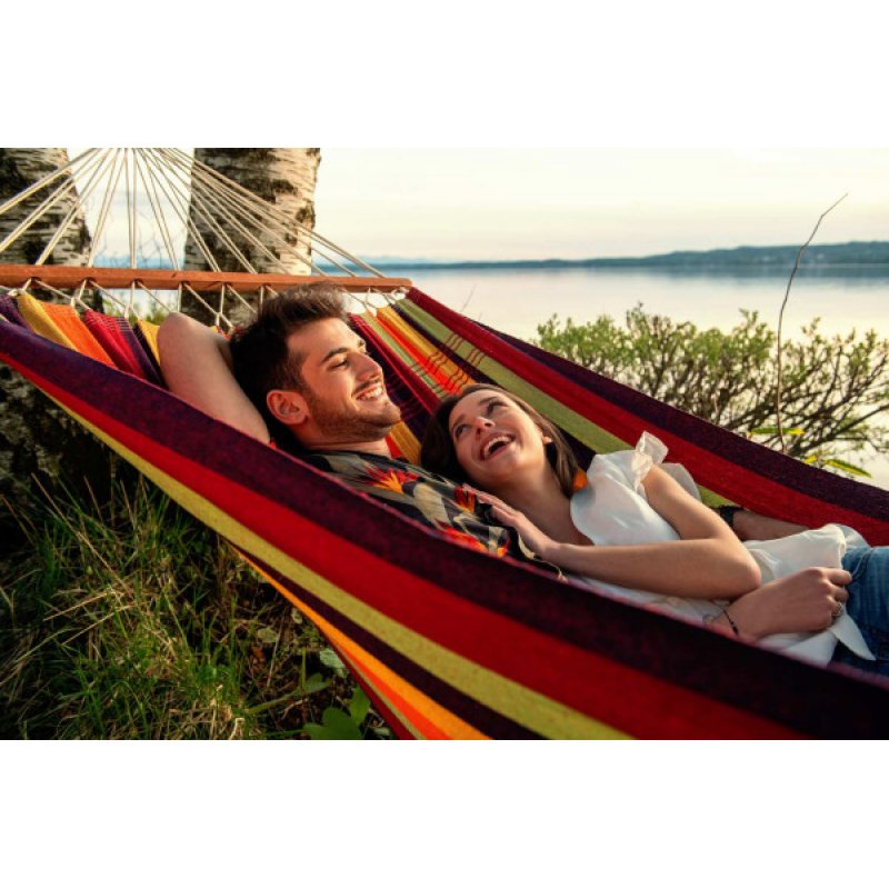 AMAZONAS AZ-1065700 hammock Hanging hammock 2 person(s) Cotton, Polyester Multicolour