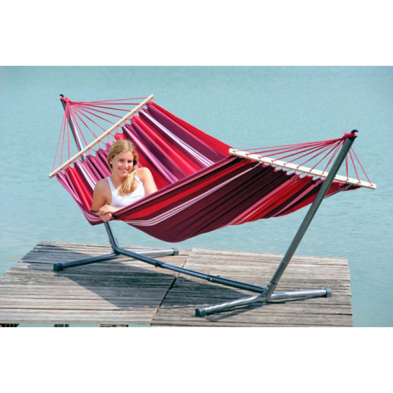 AMAZONAS AZ-4220000 hammock Frame hammock 1 person(s) Cotton, Polyester, Steel Multicolour