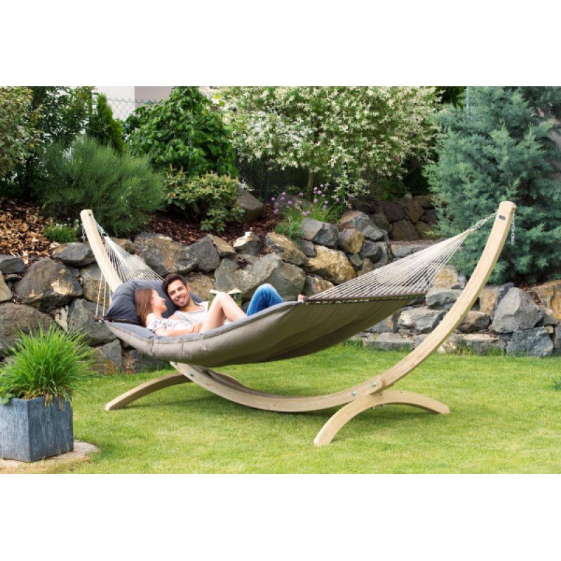 AMAZONAS AZ-1960010 hammock Hanging hammock 2 person(s) Polyester, Polypropylene (PP) Taupe