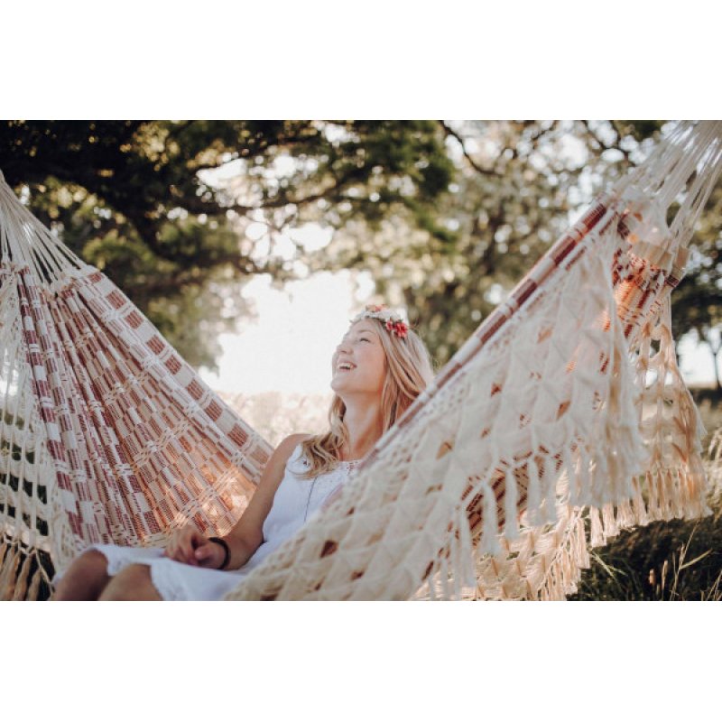 AMAZONAS AZ-1019110 hamac Hamac suspendu 3 personne(s) Coton, Polyester Bordeaux