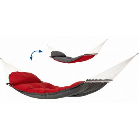 AMAZONAS AZ-1960015 hammock Hanging hammock 2 person(s) Polyester, Polypropylene (PP) Grey, Red