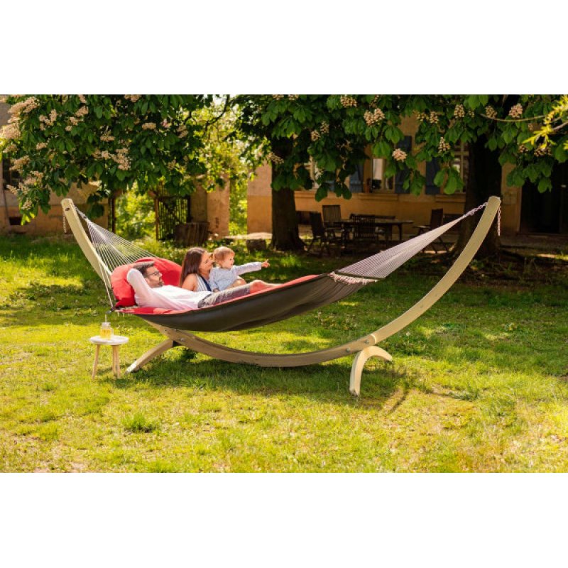 AMAZONAS AZ-1960015 hammock Hanging hammock 2 person(s) Polyester, Polypropylene (PP) Grey, Red